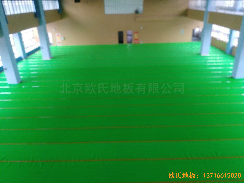 安徽合肥第十一中学体育地板安装案例