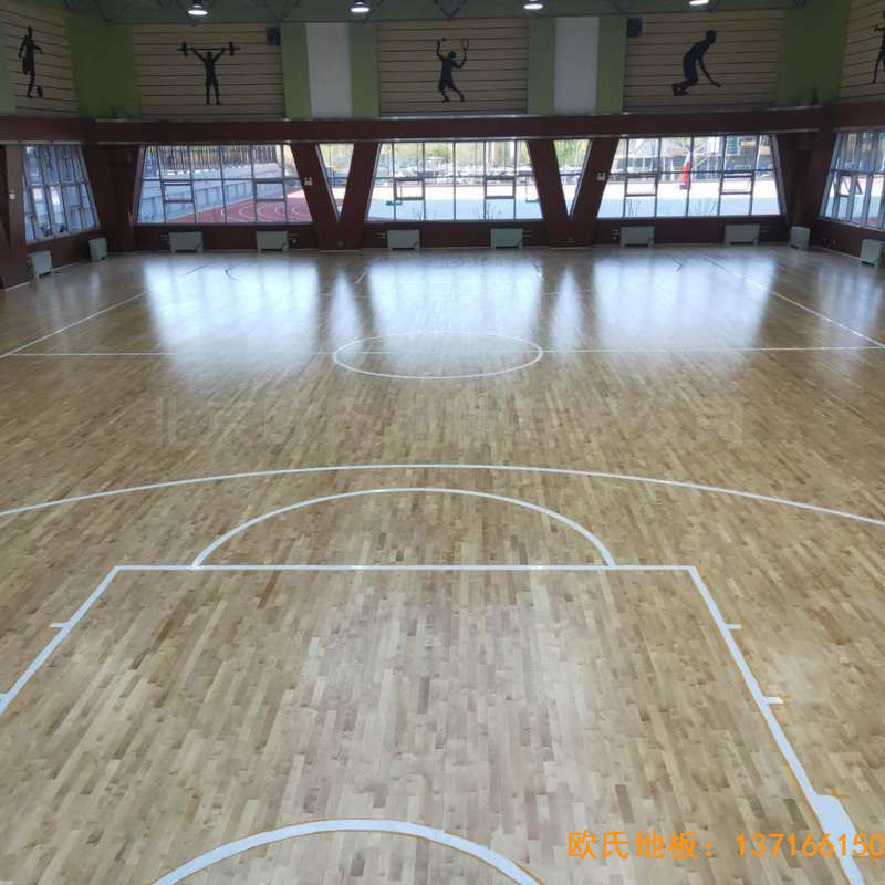 山西晋中榆次王湖小学体育地板施工案例