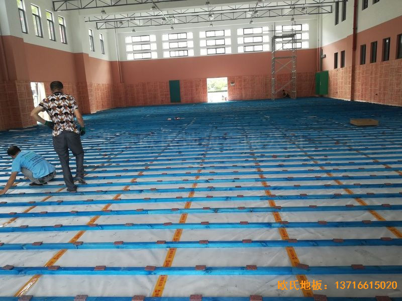 武汉华师南湖附小体育地板安装案例