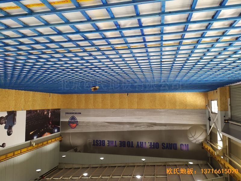 江苏昆山市博瑞祥汽车一站服务体育木地板铺装案例