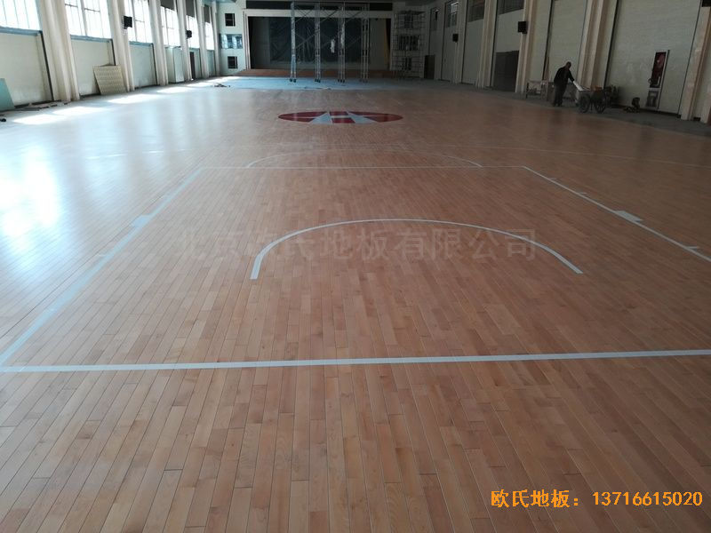 陕西榆林神木何家塔煤矿运动木地板铺装案例
