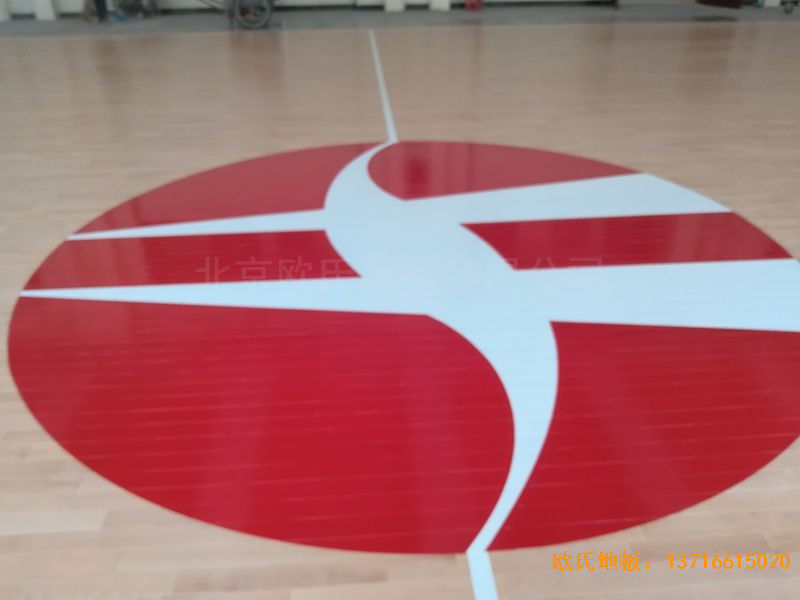 陕西榆林神木何家塔煤矿运动木地板铺装案例