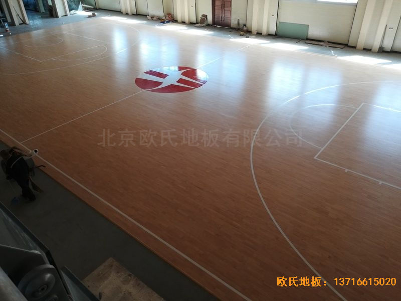 陕西榆林神木何家塔煤矿运动木地板铺装案例
