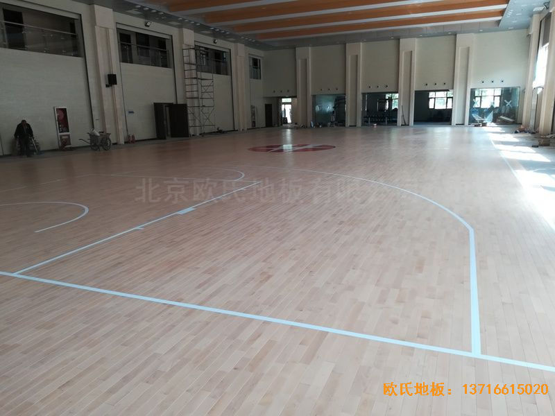 陕西榆林神木何家塔煤矿运动木地板铺装案例