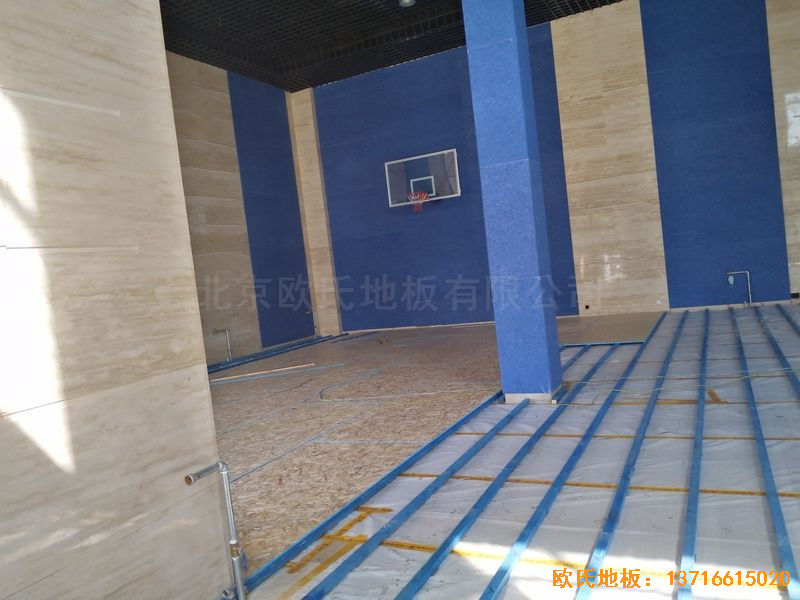 内蒙古赤峰中国税务总局职工活动中心运动地板施工案例