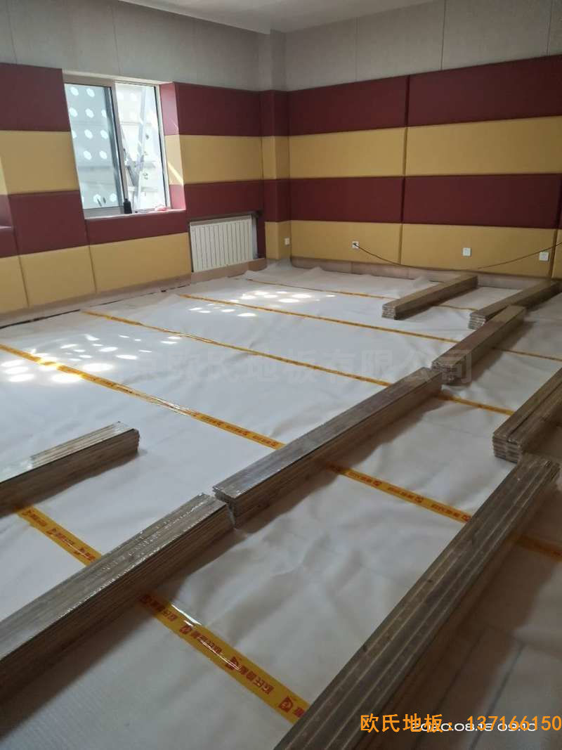 北京中国矿业大学附属中学体育地板铺装案例