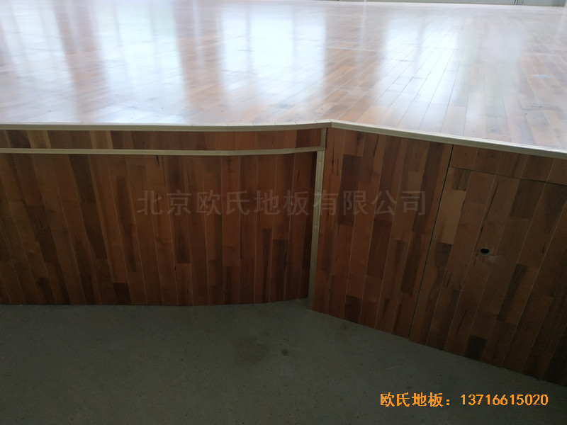 宁夏银川试验中学舞台运动地板铺设案例3