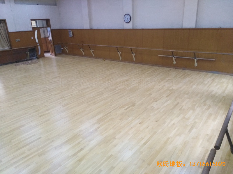 北京舞蹈学院体育地板铺设案例4