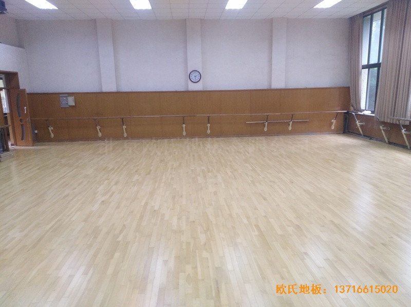 北京舞蹈学院体育地板铺设案例5