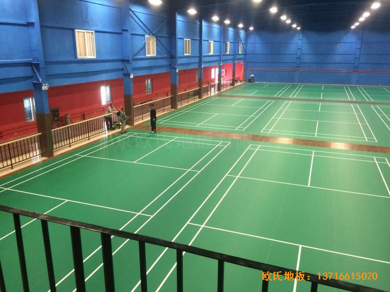 北京莲石羽羽毛球俱乐部运动地板铺装案例1