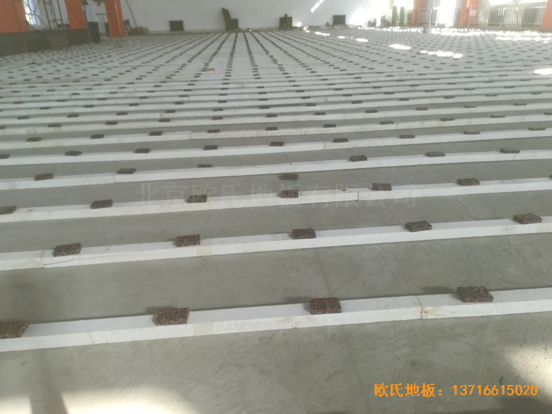 新疆昌吉职工活动中心运动木地板安装案例1