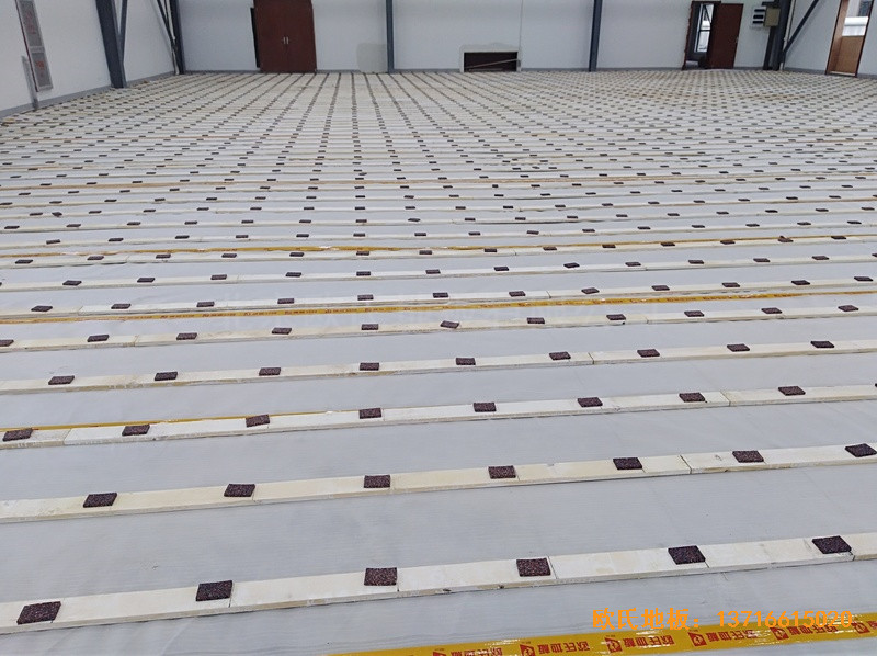 杭州萧山电力分公司文体中心体育地板施工案例1