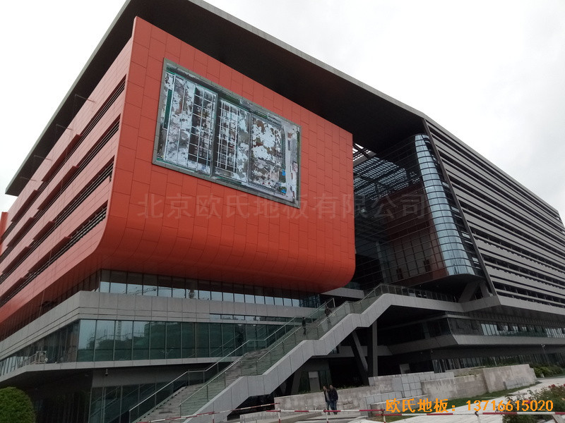 江苏扬州市广陵区体操馆运动木地板铺设案例0
