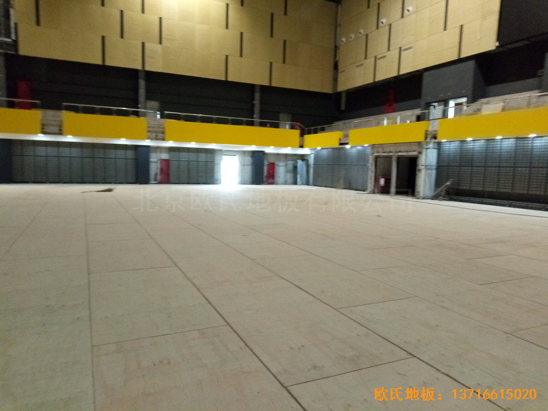 江苏扬州市广陵区体操馆运动木地板铺设案例2