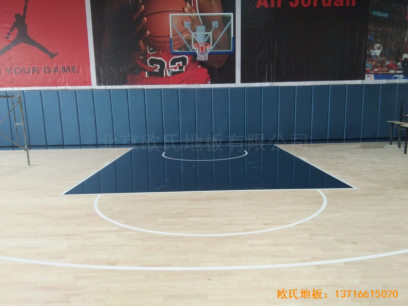 浙江宁波东体篮球馆体育地板铺装案例6