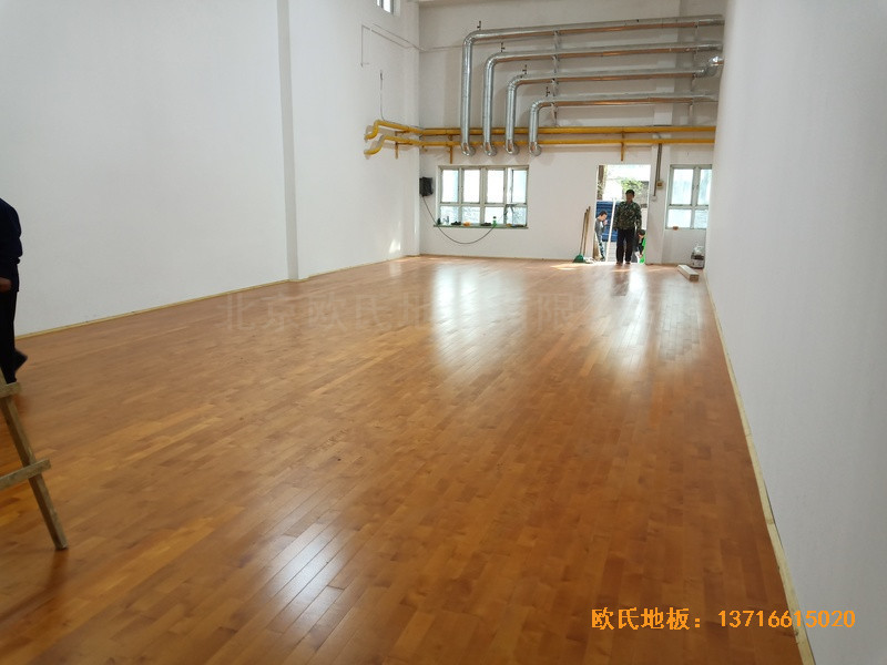 西城区黄寺大街24号院篮球馆体育地板铺装案例5