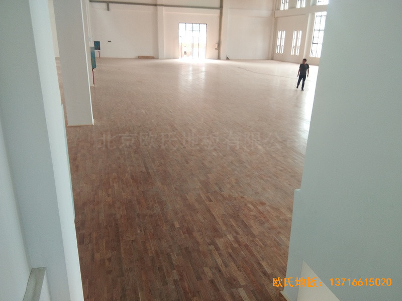 长沙开福区福鑫苑幼儿园运动馆体育地板铺装案例2