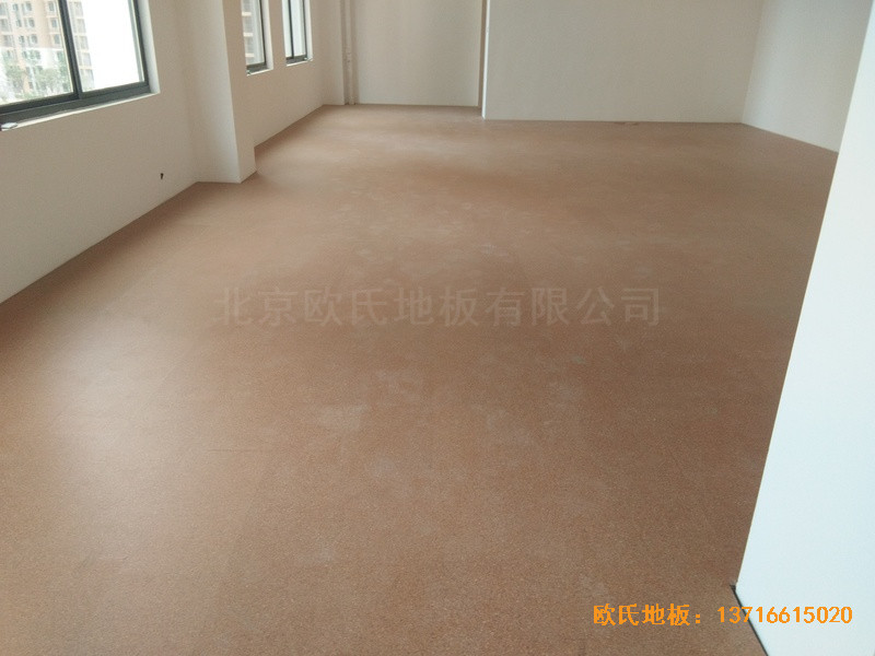 长沙开福区福鑫苑幼儿园运动馆体育地板铺装案例3