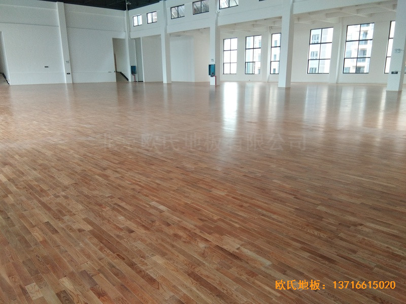 长沙开福区福鑫苑幼儿园运动馆体育地板铺装案例4