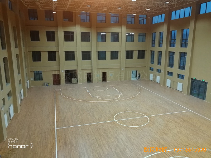 青海西宁大通消防大队篮球馆体育地板铺装案例5