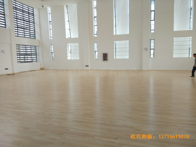 云南高速管理中心篮球馆体育地板铺装案例0