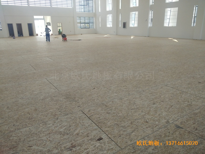 云南高速管理中心篮球馆体育地板铺装案例2
