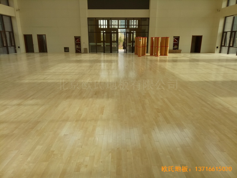 内蒙古乌兰察布公安局训练厅体育地板安装案例5