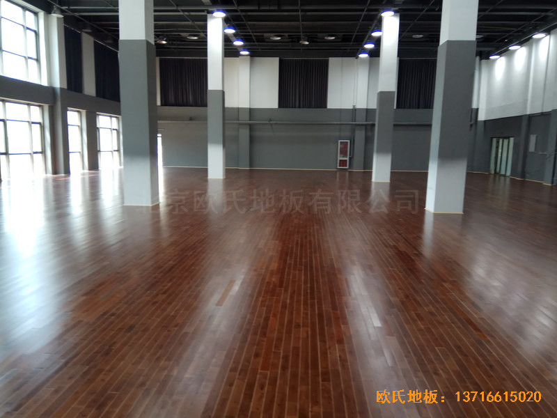 北京亦庄贞观行业大厦运动场所体育木地板安装案例0