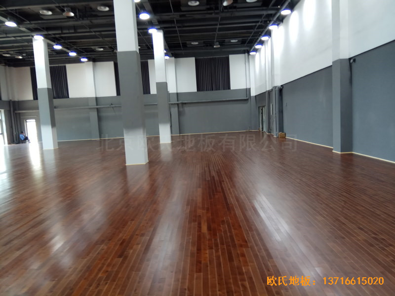 北京亦庄贞观行业大厦运动场所体育木地板安装案例2