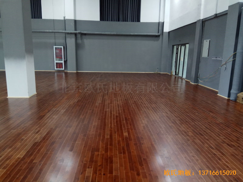 北京亦庄贞观行业大厦运动场所体育木地板安装案例5
