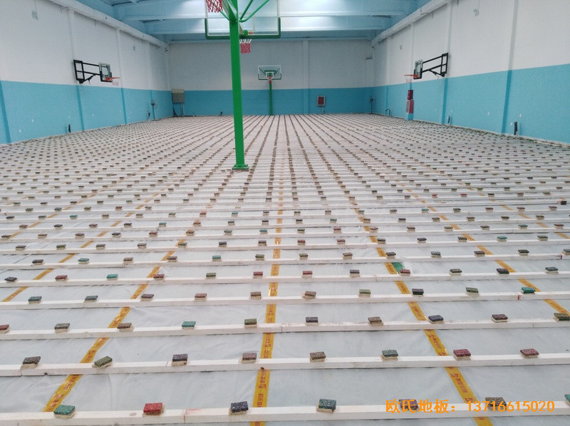 北京昌平体育健身俱乐部运动木地板铺装案例1