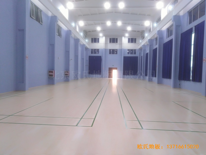 北京金通源健身中心体育木地板铺装案例0