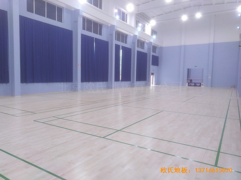 北京金通源健身中心体育木地板铺装案例3