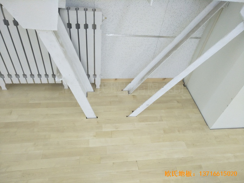 北京铁路局供电段运动馆体育地板安装案例3