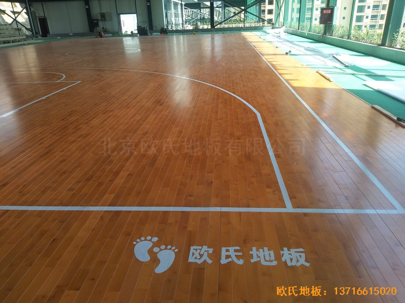 四川泸州合江县人民法院篮球馆运动地板铺装案例3