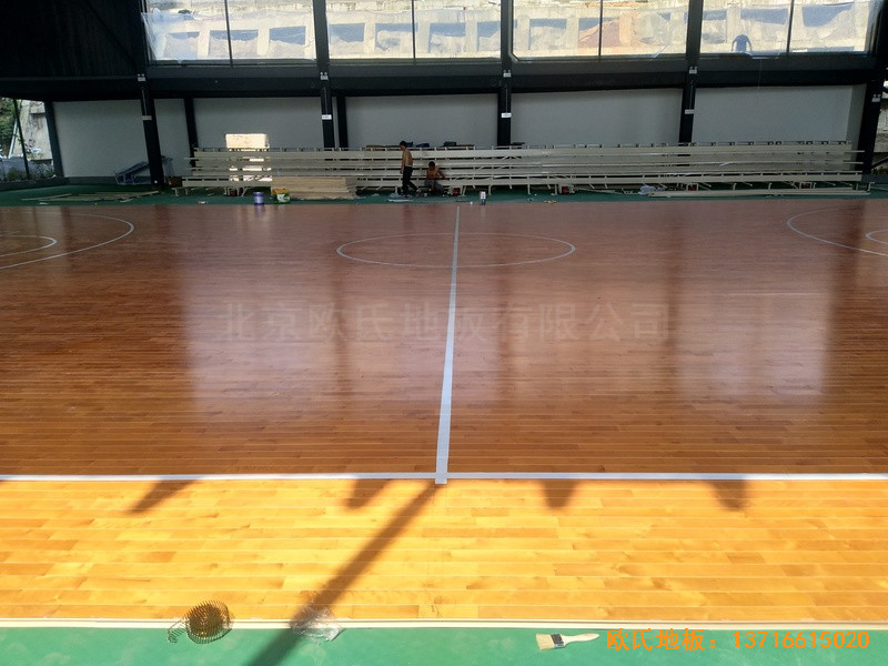四川泸州合江县人民法院篮球馆运动地板铺装案例5