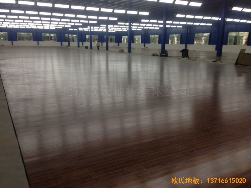 四川绵阳个人球馆体育地板施工案例5