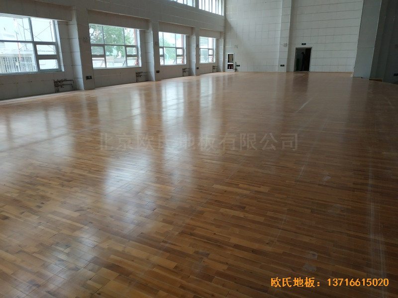 宁夏银川试验中学舞台体育地板铺装案例0