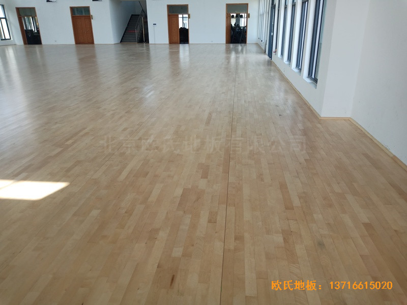宁波中国石油储蓄基地运动馆运动木地板铺装案例0