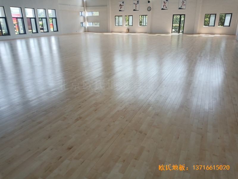 宁波中国石油储蓄基地运动馆运动木地板铺装案例4