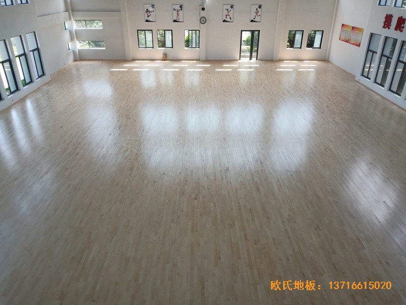 宁波中国石油储蓄基地运动馆运动木地板铺装案例5