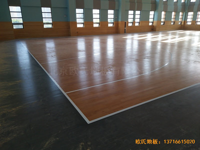 武汉广阜屯小学清江锦城分校篮球馆体育木地板施工案例