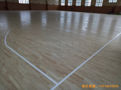 浙江台州路北街道篮球馆体育地板铺装案例