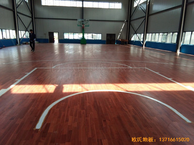 浙江杭州建设八局篮球馆体育地板施工案例