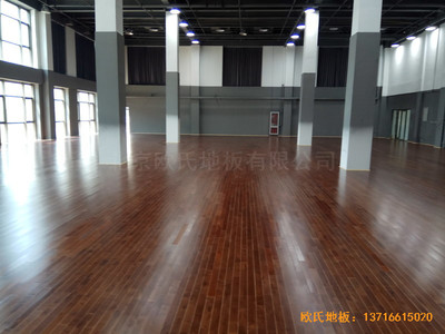 北京亦庄贞观行业大厦运动场所体育木地板安装案例