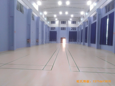 北京金通源健身中心体育木地板铺装案例