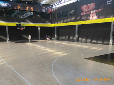 南阳体育篮球俱乐部体育地板安装案例