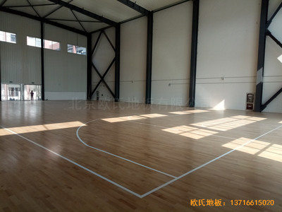 安徽太阳城小学体育馆体育地板铺设案例