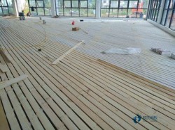 一般体育场木地板施工流程