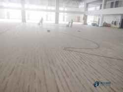 单层龙骨体育场馆地板清洁保养